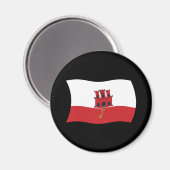 Gibraltar Flag Magnet (Vorderseite/Rückseite)