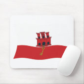 Gibraltar Flag Mousepad (Mit Mouse)