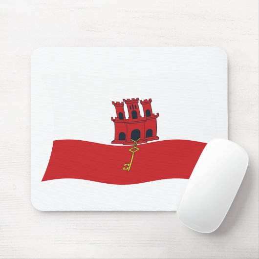 Gibraltar Flag Mousepad (Mit Mouse)