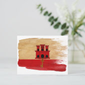Gibraltar Flag Postkarten (Stehend Vorderseite)
