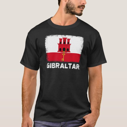 Gibraltar Flag Unterstützung der Frauen in Gibralt T-Shirt (Vorderseite)
