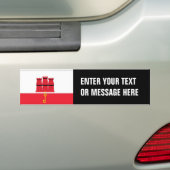 Gibraltar-Flagge Autoaufkleber (Auf Auto)