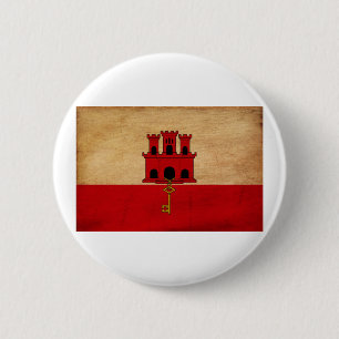 Gibraltar-Flagge Button