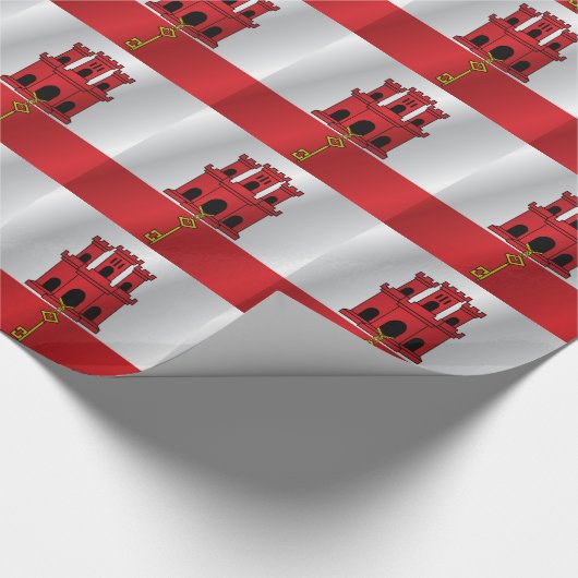 Gibraltar-Flagge Geschenkpapier (Ecke)