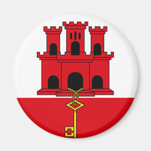Gibraltar-Flagge GI Magnet