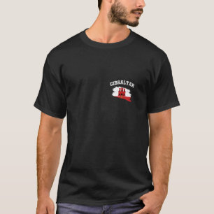 Gibraltar-Flagge Gibraltar-Urlaub Camping Wandern T-Shirt