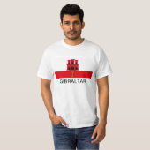 Gibraltar-Flaggen-T - Shirt (Vorne ganz)