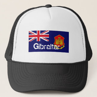 Gibraltar-Flaggenandenkenhut Truckerkappe