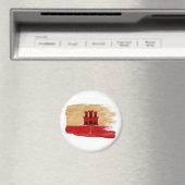Gibraltar Flaggenmagnete Magnet (In Situ (Geschirrspüler))