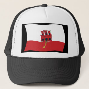 Gibraltar-Flaggenmütze Truckerkappe