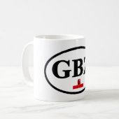 Gibraltar GBZ Fahrzeugregistrierung unter der Flag Kaffeetasse (Vorderseite Links)