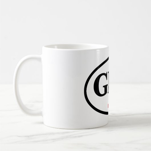 Gibraltar GBZ Fahrzeugregistrierung unter der Flag Kaffeetasse (Links)