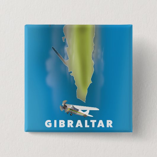 Gibraltar Karte Button (Vorderseite)