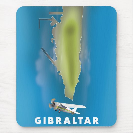 Gibraltar Karte Mousepad (Vorne)