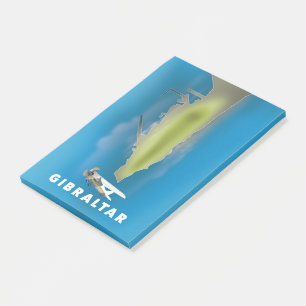 Gibraltar Karte Post-it Klebezettel