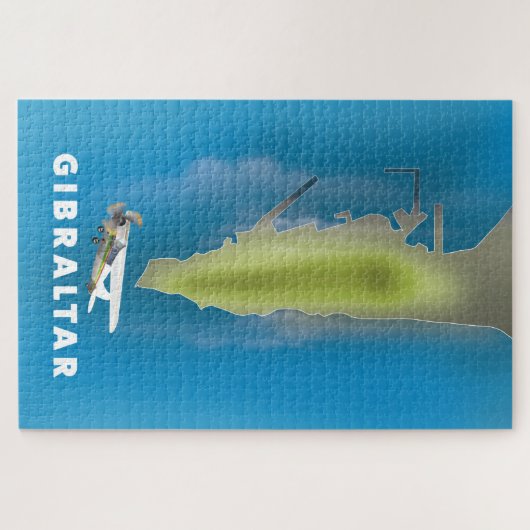 Gibraltar Karte Puzzle (Horizontal)