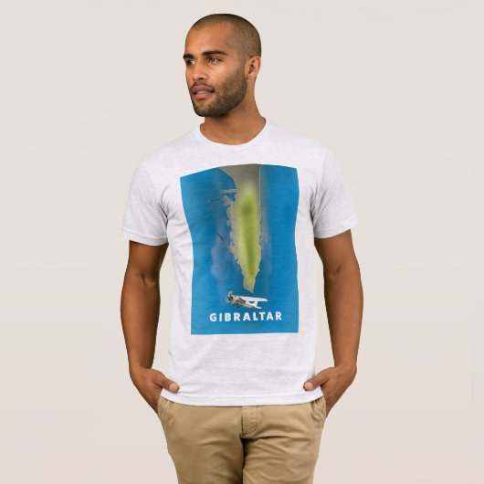 Gibraltar Karte T-Shirt (Vorne ganz)