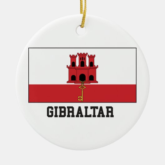 Gibraltar Keramik Ornament (Vorne)