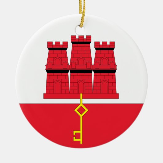 Gibraltar Keramik Ornament (Vorne)