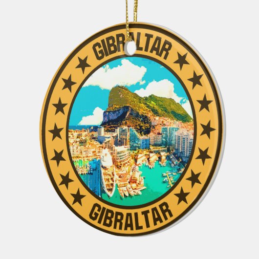 Gibraltar Keramik Ornament (Links)