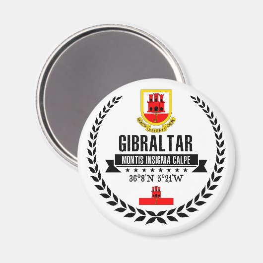 Gibraltar Magnet (Vorderseite/Rückseite)