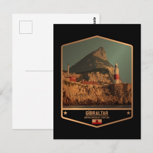 Gibraltar Postkarte (Vorne/Hinten)