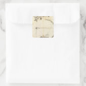 Gibraltar Quadratischer Aufkleber (Tasche)