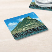 Gibraltar Rechteckiger Pappuntersetzer (angewinkelt)