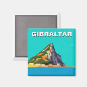 Gibraltar Reisen Abstrakt Art Magnet (Vorderseite/Rückseite)
