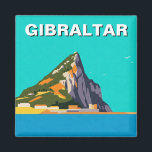 Gibraltar Reisen Abstrakt Art Magnet<br><div class="desc">Gibraltar, ein kleines, aber strategisch bedeutsames britisches Überseegebiet an der Südspitze der Iberischen Halbinsel, ist für seinen dramatischen Felsen von Gibraltar und seine reiche Geschichte bekannt. Dieser Kalksteinmonolith, stehend 426 m hoch, beherrscht die Landschaft und diente seit Jahrhunderten als wichtige Militärburg. Mit Blick auf die Meerenge von Gibraltar, wo der...</div>