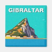 Gibraltar Reisen Abstrakt Art Magnet (Vorne)