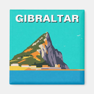 Gibraltar Reisen Abstrakt Art Magnet
