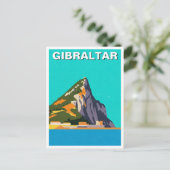 Gibraltar Reisen Abstrakt Art Postkarte (Stehend Vorderseite)