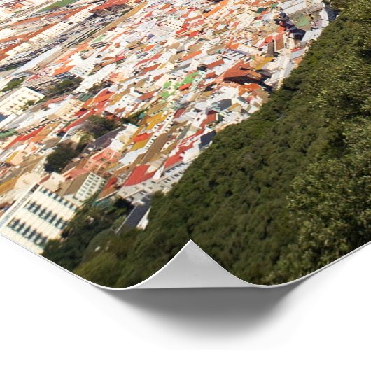 Gibraltar Rock Poster (Ecke)