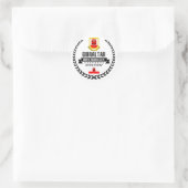 Gibraltar Runder Aufkleber (Tasche)