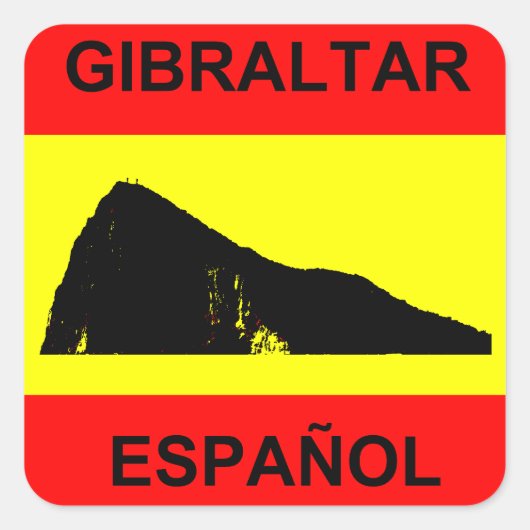 Gibraltar Spanisch 20 Aufkleber (Vorderseite)