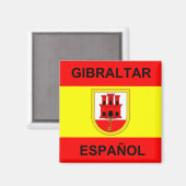 Gibraltar Spanisch Magnet (Vorderseite/Rückseite)