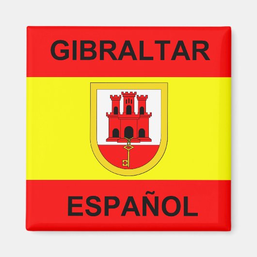 Gibraltar Spanisch Magnet (Vorne)