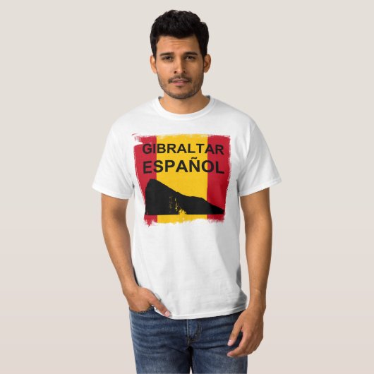 Gibraltar Spanisch T-Shirt (Vorne ganz)
