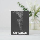 Gibraltar Vintage Karte (Stehend Vorderseite)