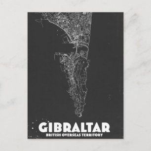 Gibraltar Vintage Karte