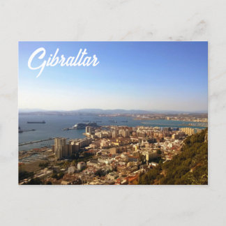 Gibraltar von oben postkarte