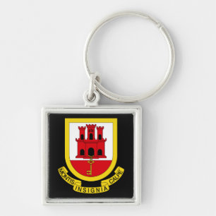 Gibraltar Wappen Schlüsselanhänger