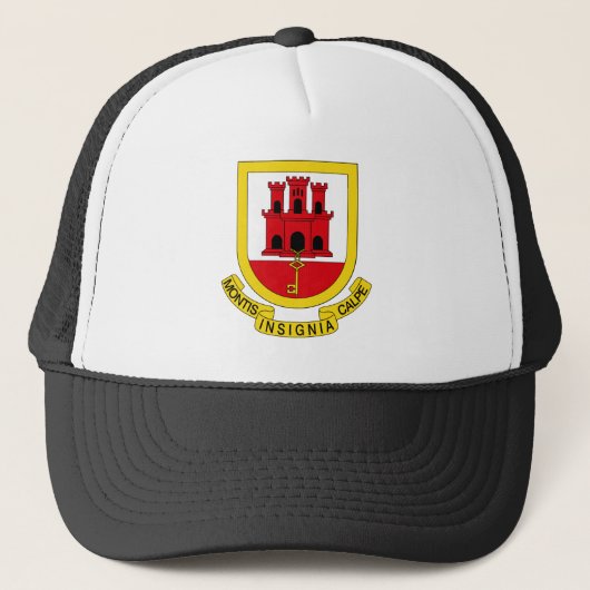 Gibraltar Wappen Truckerkappe (Vorderseite)