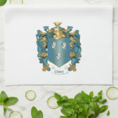 Gibson Coat of Arms and Ancient Tartan Geschirrtuch (Gefaltet)