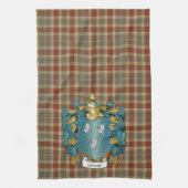 Gibson Coat of Arms and Tartan Handtuch (Vertikal)
