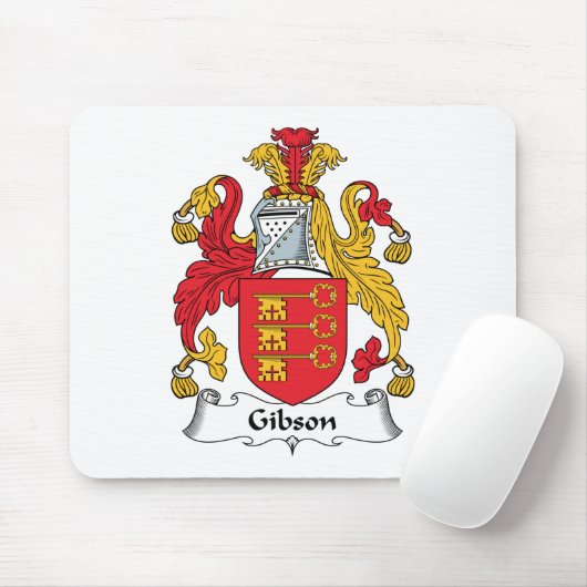 Gibson-Familienwappen Mousepad (Mit Mouse)