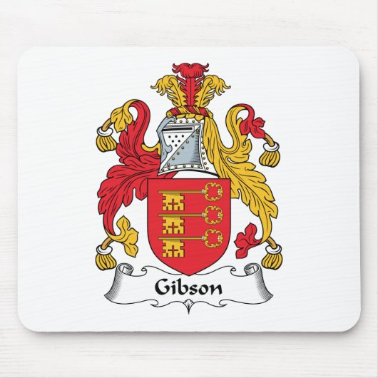 Gibson-Familienwappen Mousepad (Vorne)
