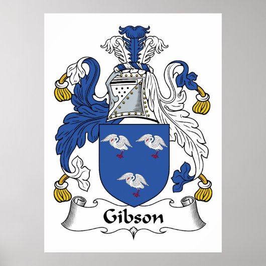 Gibson Familienwappen Poster (Vorne)