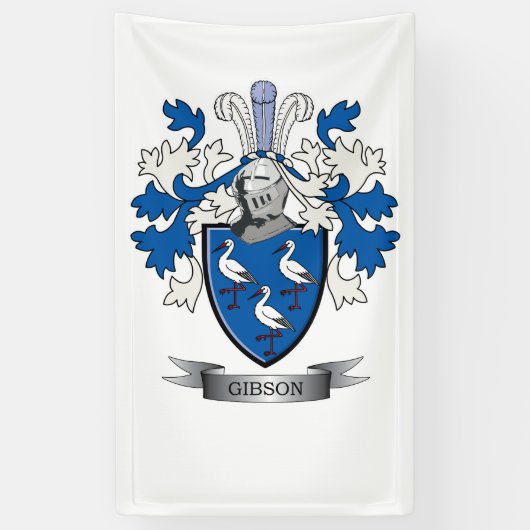 Gibson-Familienwappen-Wappen Banner (Vertikal)